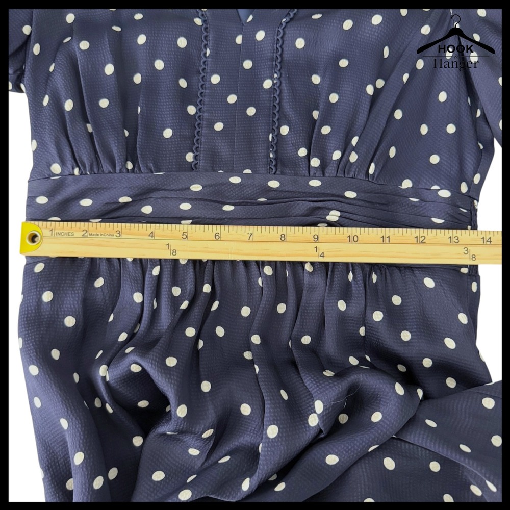 Boden‎ Pippa Navy White Polka Dot Maxi Dress 6 R Spring Wedding Guest Graduation - Picture 16 of 16
